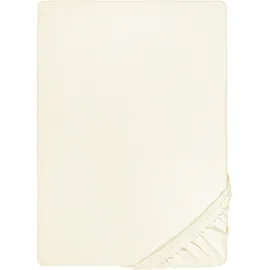 biberna Spannbettlaken Jersey-Elasthan 120 x 200 - 130 x 220 cm beige