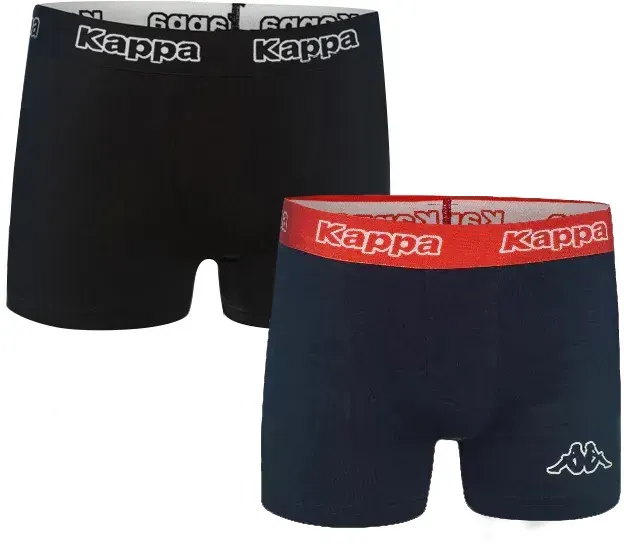 2er Pack Kappa Trunk Boxershorts 001 schwarz/dunkelblau M