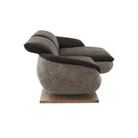 KOINOR Eckcouch Leder 3-Sitzer Blau
