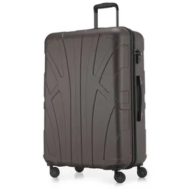 suitline Hartschalenkoffer Trolley 4-Rollen 76 cm / 96-110 l titan