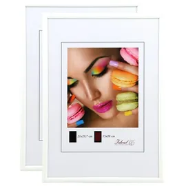 Ideal Trend New Lifestyle Set Bilderrahmen Wanddeko Collage Poster Rahmen 2er 3er 5er Pack: Farbe: 2er Pack Weiß | Format: 20x30