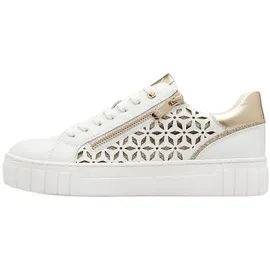 Marco Tozzi Plateausneaker Gold/Weiß 39