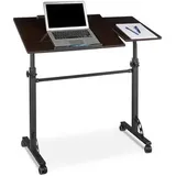 Relaxdays Projektionstisch Laptoptisch 10020807.46, höhenverstellbar bis 110 cm, schwarz-braun
