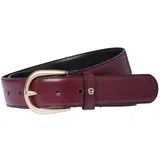 Aigner Herren Gürtel rot Glattleder, rot, NOS