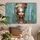 onlywow Leinwand Bilder Abstraktes Porträt XXL 150x100 cm