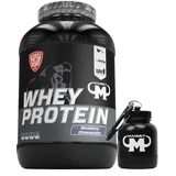 3kg Mammut Whey Protein Eiweißshake - Set inkl. Protein Shaker, Riegel, Powderbank oder Tasse (Blueberry Cheesecake, Gratis Mammut Powderbank)