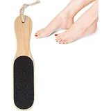 Fußfeile mit Holzgriff, für Fersen, Hornhautentfernung, professionelle Fußpflege, Behandlung von rissigen Fersen, Hornhautentfernung, Nass- und Trockenanwendung