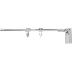 Bannerhalter, magnetisch, Aluminium, 250 mm, gerade Stange, ABS-Kunststoff|Aluminium, silber