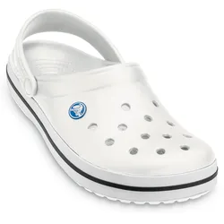 Clog »Crocband Clog«, Sommerschuh, Schlappen, Hausschuh mit zweifarbiger Laufsohle, Gr. 41, weiß, , 14954045-41