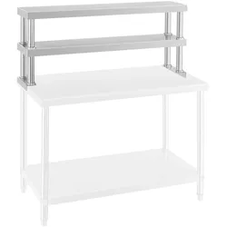 Royal Catering Aufsatzbord - 120 cm - 2 Ablagen