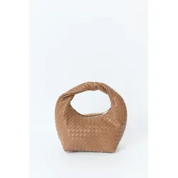 Gina Tricot - Braided handbag - geflochtene taschen - Braun - ONESIZE - Dame - Braun - ONESIZE