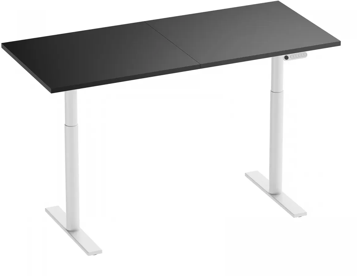 MaxMount Premium Schreibtisch Elektrisch Höhenverstellbar 1600x700mm - Weiß/Sch