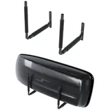QLS Dachbox BOX1 schwarz Wandhalterung Halterung zur Aufbewahrung von Dachkoffer Gartengeräte Skibox Sportgeräte Skibox Surfbrett Halter 57 cm