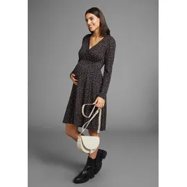 NEUN MONATE Umstandskleid in schwarz-gepunktet | Gr.: 36
