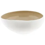 Almina Wave Cream Servierschale Weiß 23 x 8 cm