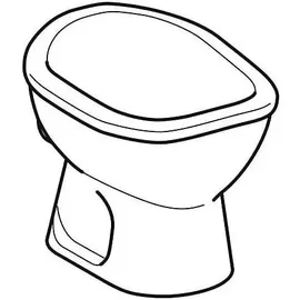 Geberit Stand-WC Bambini Tiefspüler f. Kleinkinder Spülrand Abg. horiz. Weiß
