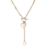 FYNCH-HATTON Kette Heart x Cabochon Roségold