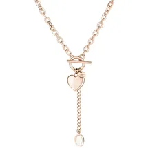 FYNCH-HATTON Kette Heart x Cabochon Roségold