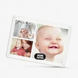 Print Royal Blech-Schild selbst gestalten - Foto-Collage mit 3 Fotos bedrucken - Metall-Poster für Lieblingsmenschen, Geschenk für Freunde, Familie I Personalisiertes Foto-Geschenk, Schild A5