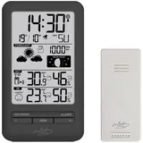 Infactory Funk-Wetterstation mit Außensensor, Prognose, Luftdruck und Mondphase