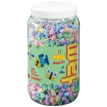 malte haaning plastic a/s, dänemark Hama Bügelperlen maxi Pastellmix 1.400 Stück Dose