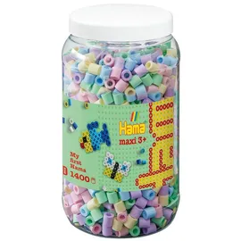 malte haaning plastic a/s, dänemark Hama Bügelperlen maxi Pastellmix 1.400 Stück Dose