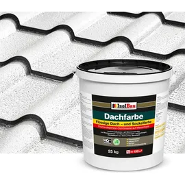 Isolbau Dachfarbe Weiss 25 kg Fassadenfarbe Dachbeschichtung RAL Farbe - Weiß
