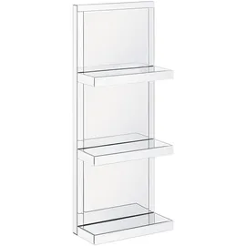 Beliani Wandregal 3 Böden 0 x 0 x 0 cm Silber