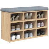 vidaXL Schuhbank Sonoma-Eiche 82x32x50 cm Holzwerkstoff