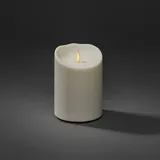 Konstsmide LED Echtwachskerze cremeweiß 14cm
