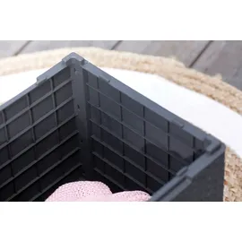 KETER Aufbewahrungsbox 37 x 37 x 37 cm Schwarz