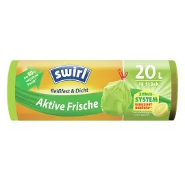 Swirl Müllbeutel 20 L grün, 12 Stück