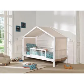 58 aufm Kessel Hausbett Keeley 90 x 200 cm Buche massiv lackiert weiß