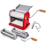 Gsd Imperia Gran Gourmet Rot - manuelle Nudelmaschine aus Edelstahl