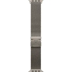 APPLE 49 mm Milanaise Armband, Ersatzarmband, Apple, Titan Natur