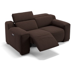 Stoffsofa 2-Sitzer LORETO Couch Relaxcouch - braun