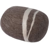 myfelt Alwin - Filz Kieselstein, Meditationskissen, Yogakissen, Dekokissen, Pouf, Hellbraun rund - Größe XL