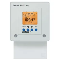 Theben 6350100 Digital-Zeitschaltuhr mit Stecksockel 1 Kanal, 7 T, Ferien, Imp., Zyklus TR 635 top2