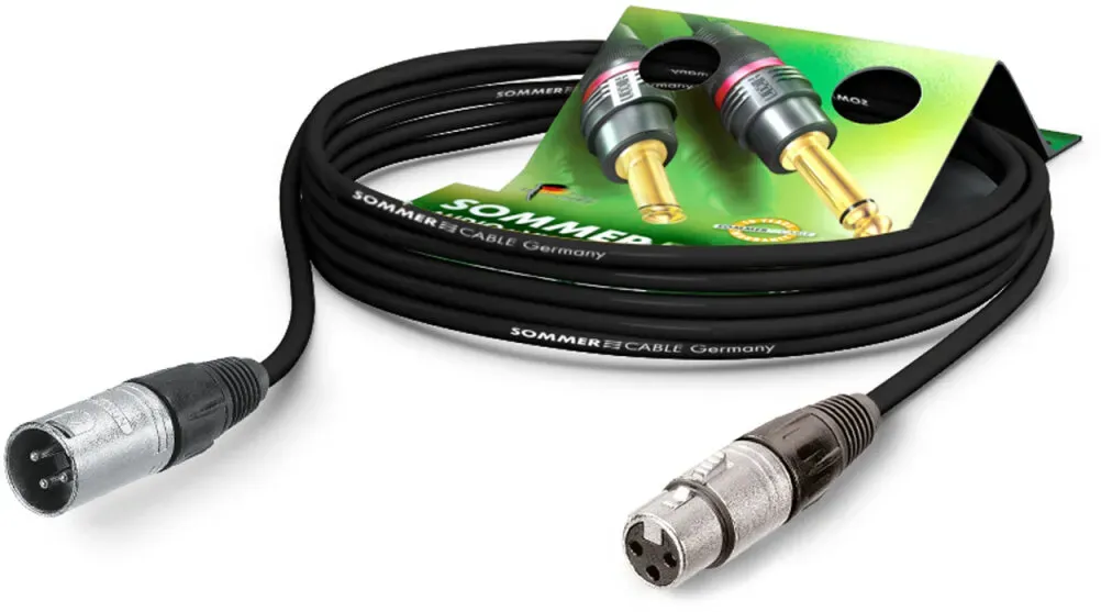 SOMMER CABLE XLR Kabel 3pol 1,5m sw Neutrik
