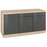 KOCHSTATION Unterschrank »KS-Haiti«, Breite 150 cm, grau