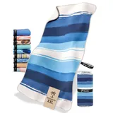 NirvanaShape Strandtuch XXL - Strandhandtuch mit über 32 Strand-Muster - schnelltrocknende Mikrofaser Badetuch, Microfaser Handtuch, Badehandtuch - 200 x 90 cm