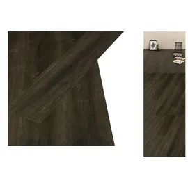 vidaXL PVC Laminat Dielen Selbstklebend 4,46 m2 3 mm Dunkelbraun