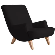 58 aufm Kessel Cocktailsessel Kajsa Kunstleder 58 x 0 x 0 cm Schwarz mit Relax-Funktion