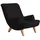 58 aufm Kessel Cocktailsessel Kajsa Kunstleder 58 x 0 x 0 cm Schwarz mit Relax-Funktion