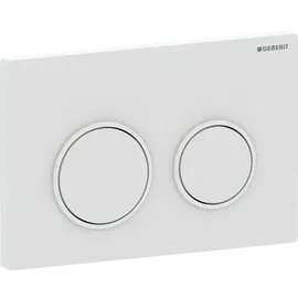 Geberit Omega20 Betätigungsplatte weiß matt lackiert