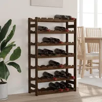 vidaXL Weinregal 62,5 x 25 x 102 cm Braun