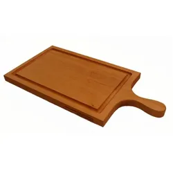 Holz-Fichtner Buchenholzschneidbrett 41x20x2cm mit Griff