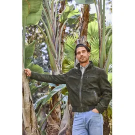 Babista Lederjacke Jorano Oliv 50