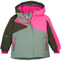 KILLTEC first instinct by killtec Kinder Skijacke/Funktionsjacke mit Kapuze und Schneefang FISW 41 MNS SKI JCKT, blasses oliv, 86/92,