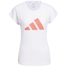 adidas Damen 3-Streifen Training T-Shirt, WHITE/SEMTUR, S